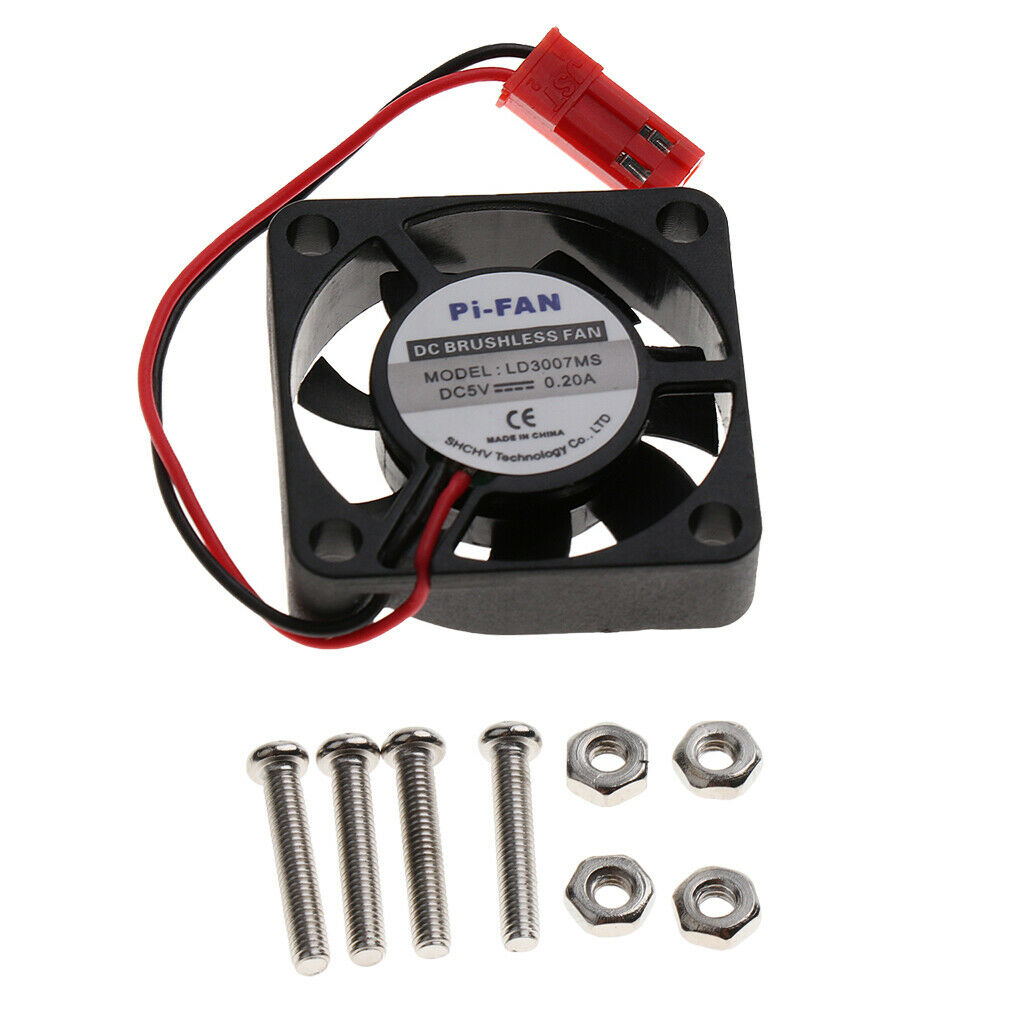 DC 5V Small CPU Cooler Cooling Fan w/ Screws Parts for Raspberry Pi 3B