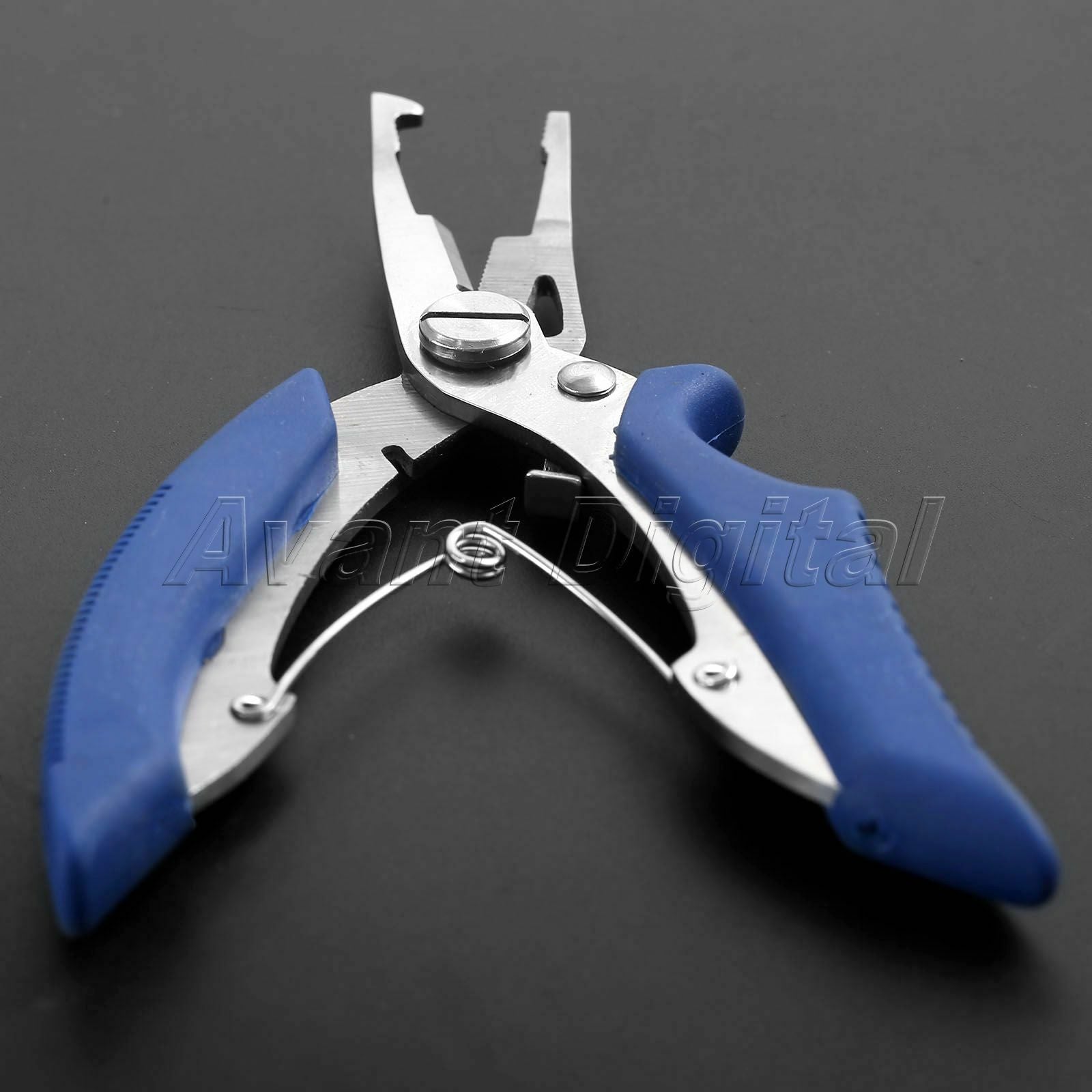 1×Stainless Steel Fishing Plier 13cm Scissor Lure Hook Cut Tackle Versatile