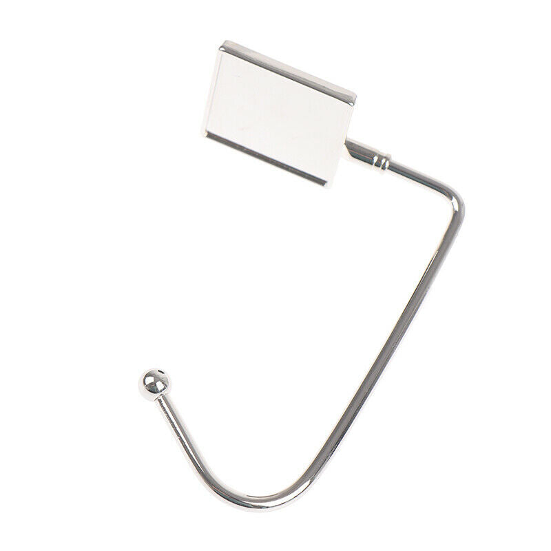 1Pc Square Metal Hanger Hook Holder Folding Bag Handbag Hook Portable Table BDA