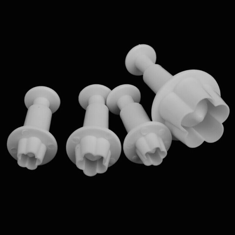 4PCS Flower Shape Baking Mold Kitchen Biscuit Cookie Cutter Fondant Cake .l8