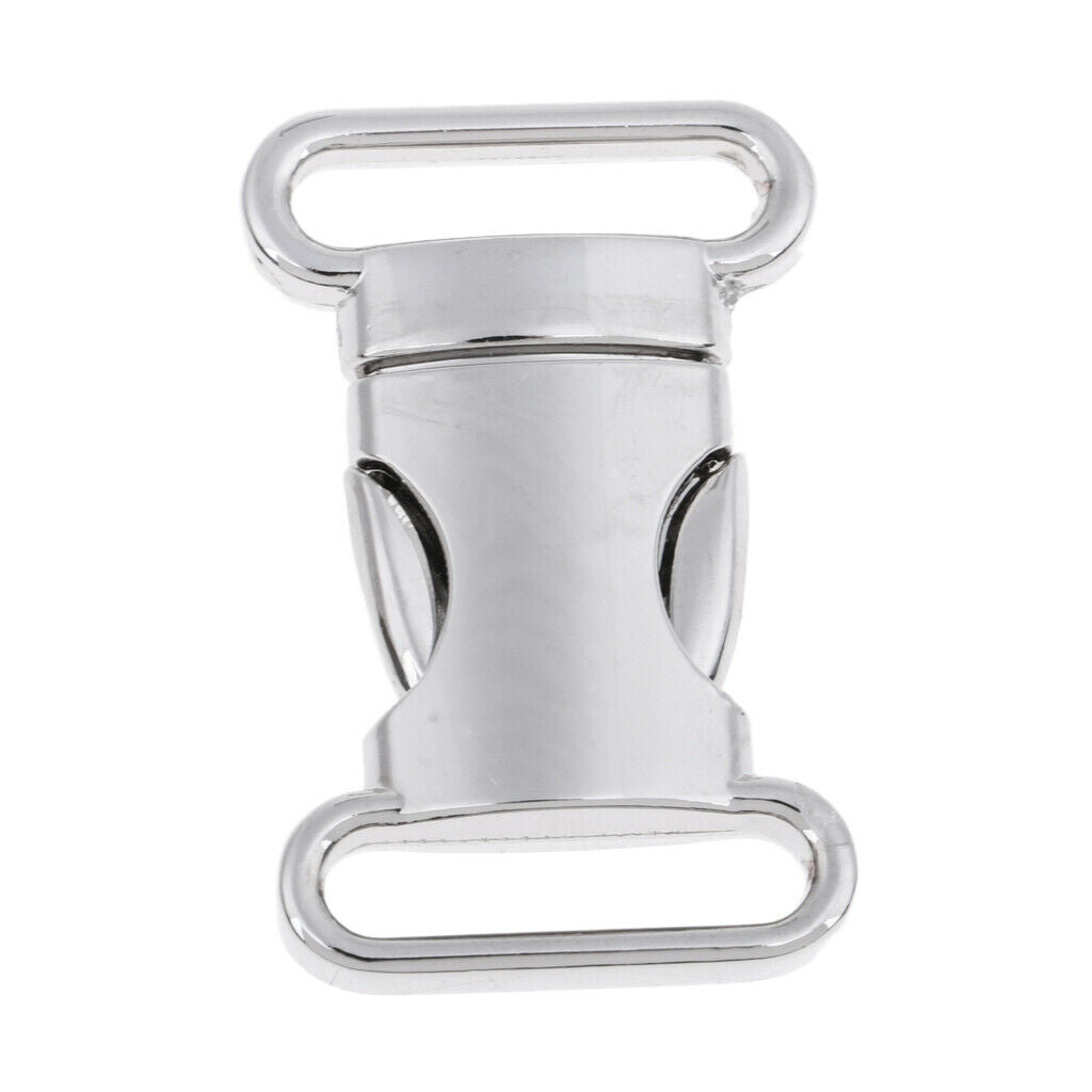 2X Metal Side Release Buckle for 20mm Backpack Webbing Strap Bracelet L