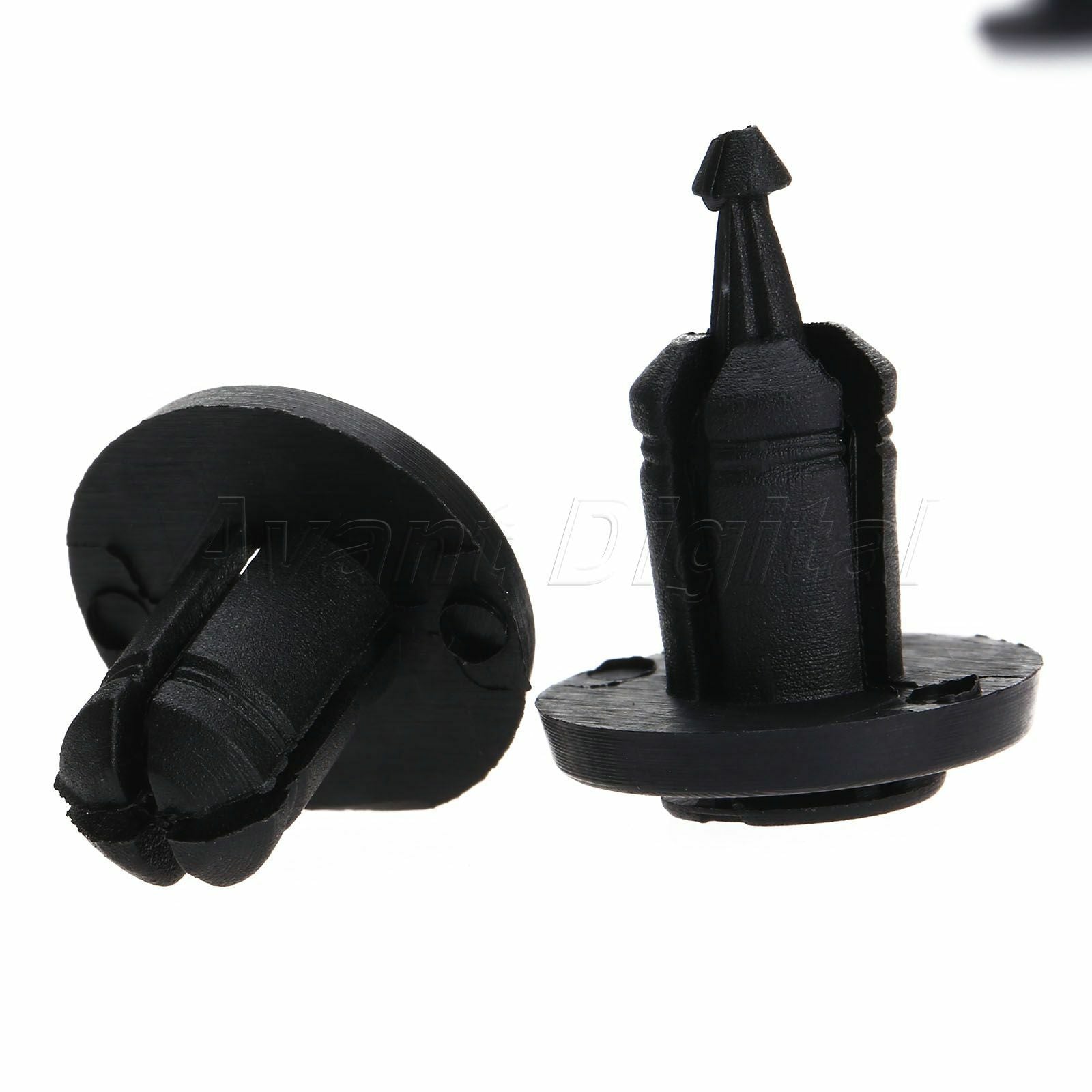50 Pcs Push Type Bumper Fastener Trim Plastic Fender Retainer Clips for Renault