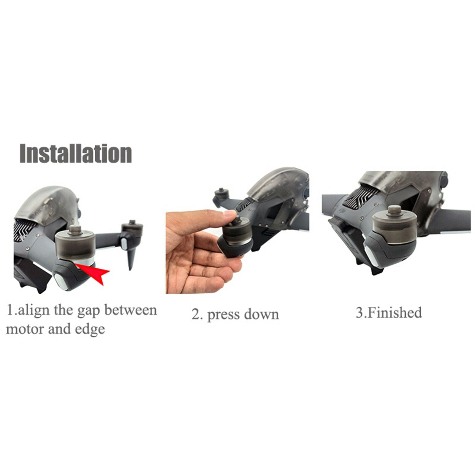 4pcs Motor   Cover for DJI FPV Combo Drone Dustproof Motor Protector