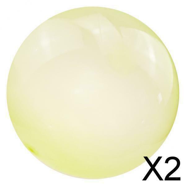 2X Bubble Ball Inflatable Amazing Stretch Balls Indoor Outdoor Party Yellow M