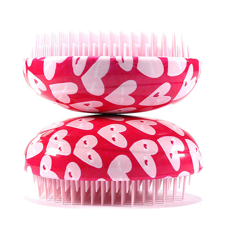 Cute Pink Comb Anti-static Massage Hair Brush Detangle Shower Salon Styling BDA