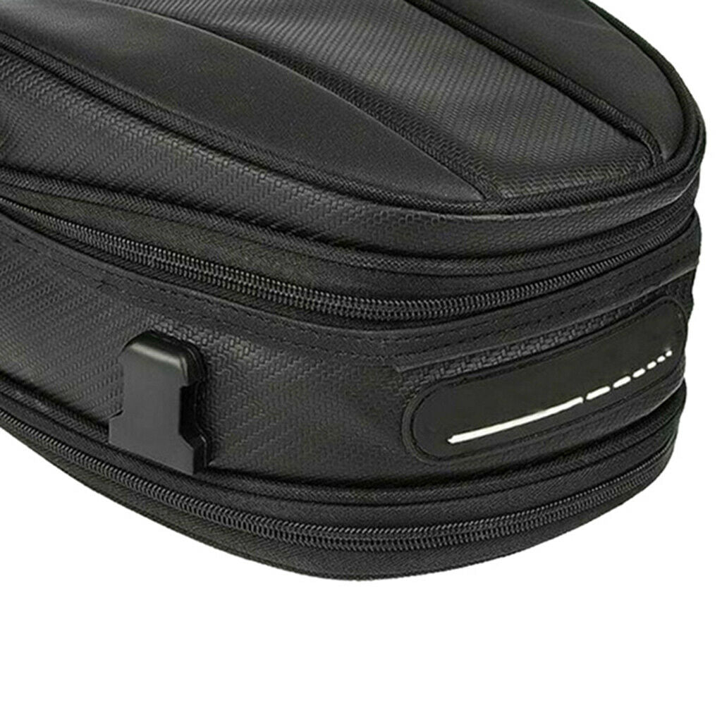 Motorcycle Tail Seat Bag Waterproof Luggage Bag PU Leather Multifunctional