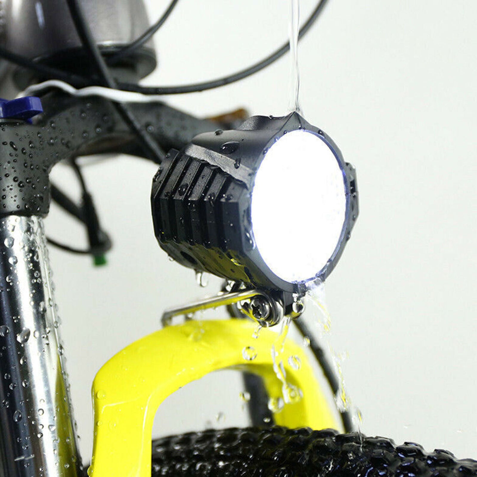 36V/48V/72V eBike Waterproof Front Light Electric Bicycle Headlight with Horn