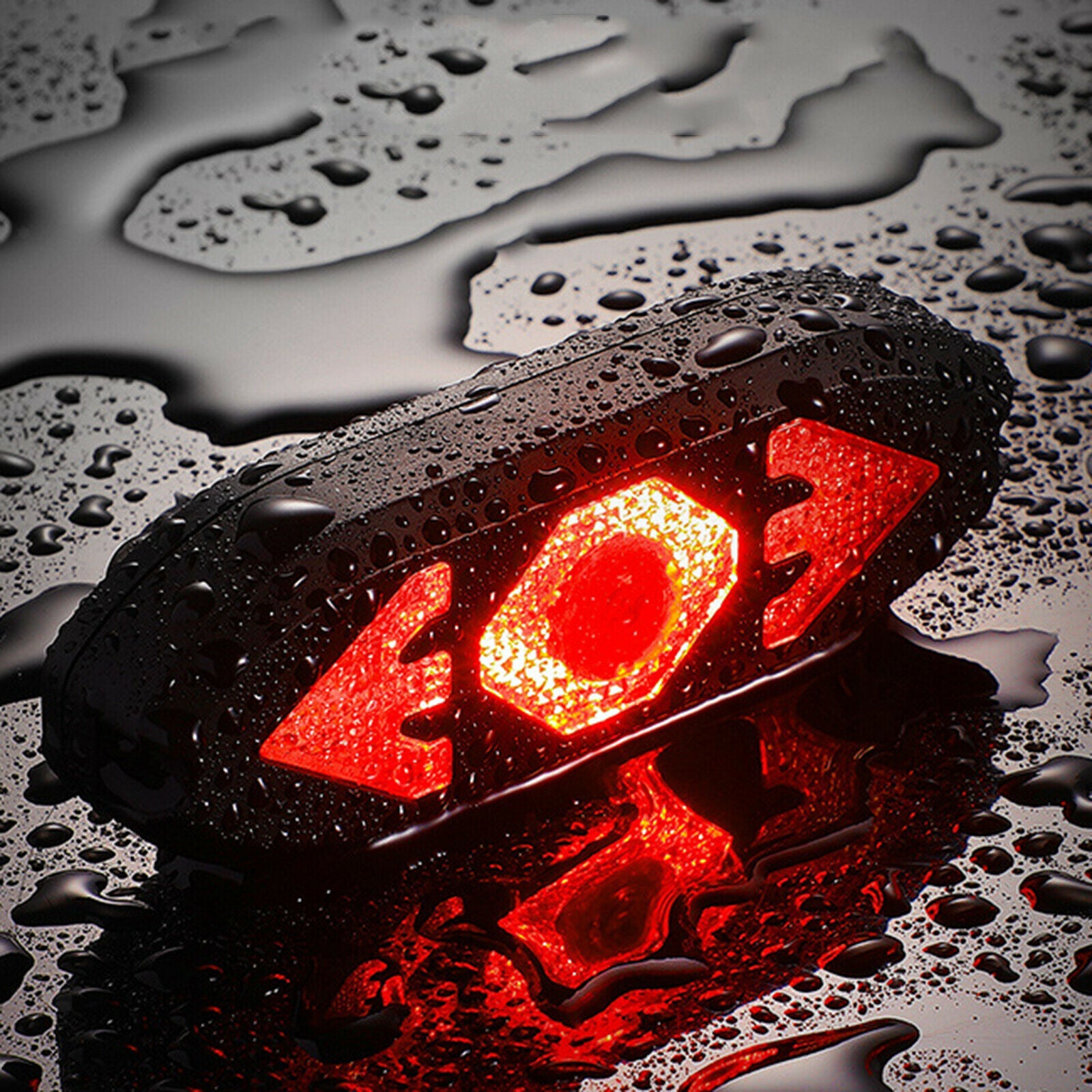 Bike Tail Light Waterproof Brake Rear Lights Wireless Remote Warning Light
