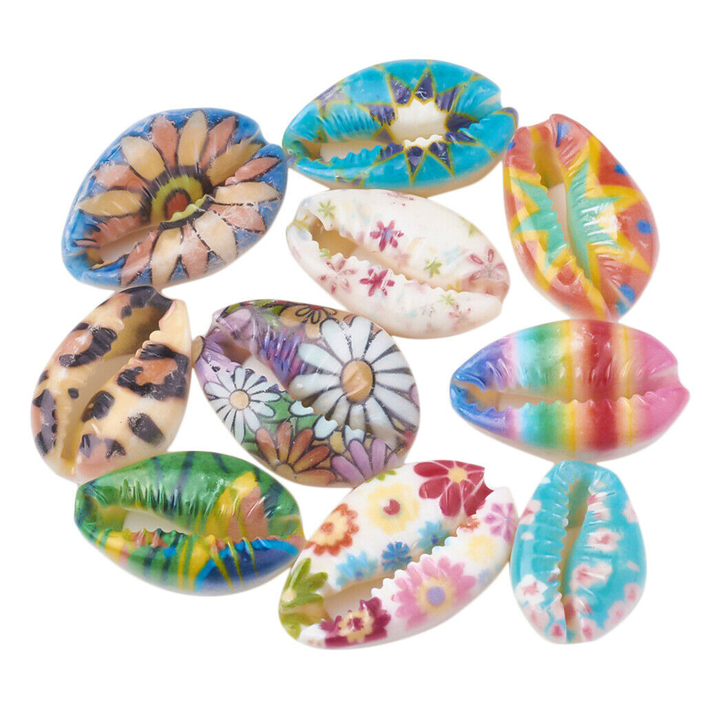 50pcs Colorful Shell Multi Color Necklace Beads Bracelet Making DIY Crafts