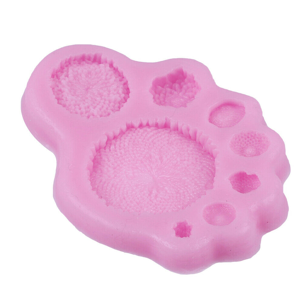1pc  Flowers Shape Fondant Cake Silicone Mold Biscuits Pastry Mou^qiBDAU