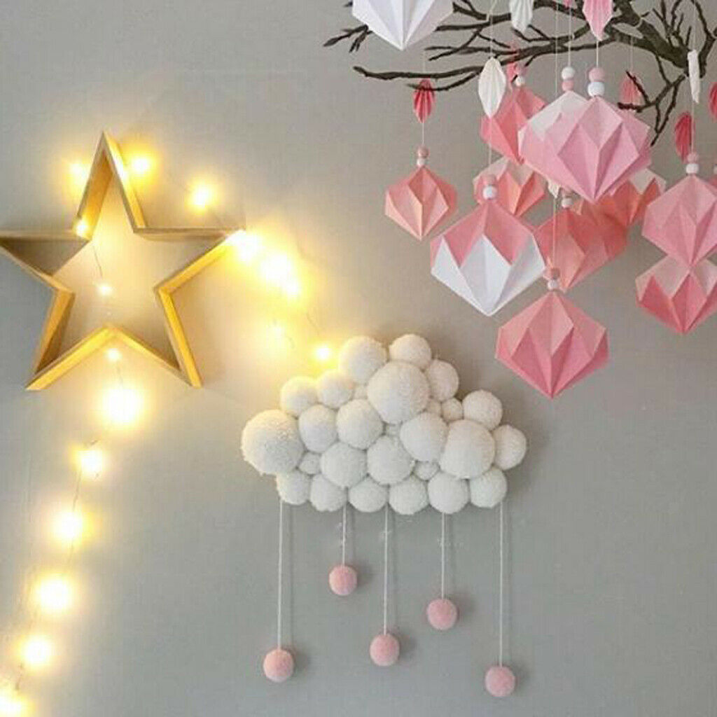 2x Ornaments DIY Hanging Decorations for Nursery Clouds Ornate