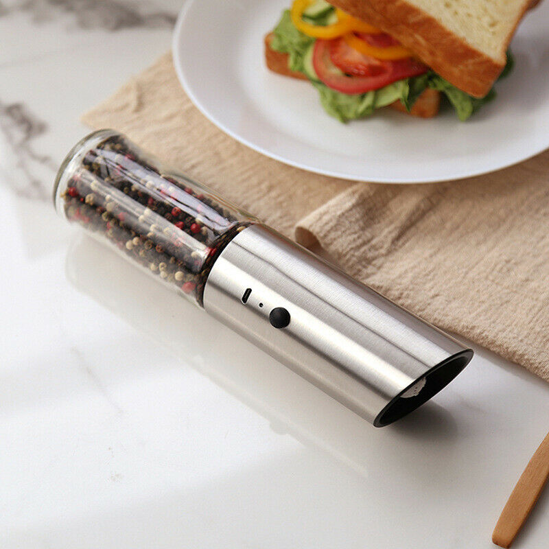 Electric Salt And Pepper Grinder Gravity Sensor Pepper Mill Tool Rechargeable