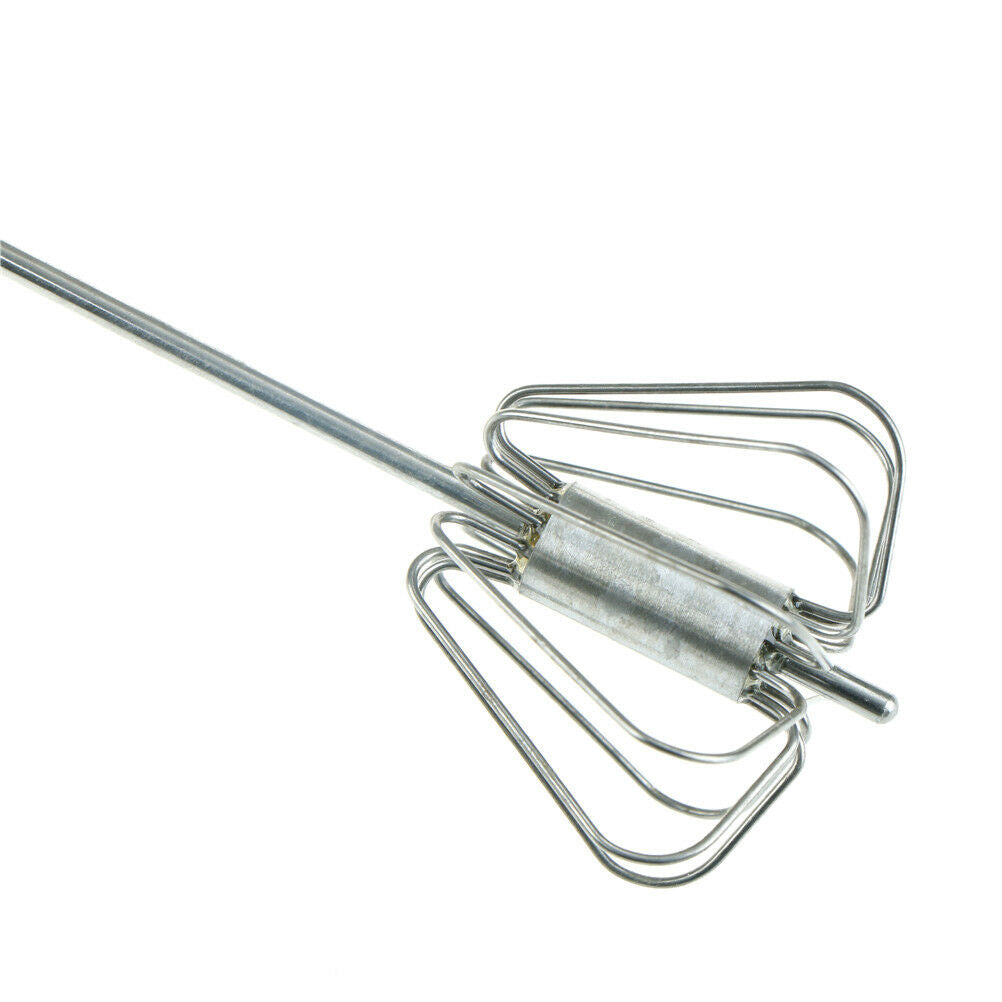 Semi - automatic Foamer Rotate Hand Whisk Mixer Egg Beater Milk Crea.l8