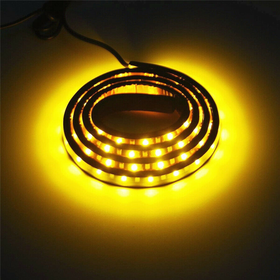 2X 60" LED Strips Sequential Flash Turn Signal White courtesy light Waterproof