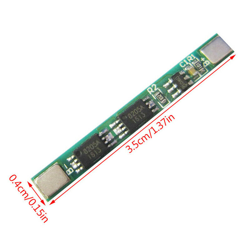 1S 3.7V 3A li-ion BMS PCM Battery Protection Board PCM for 18650 Batt_DD