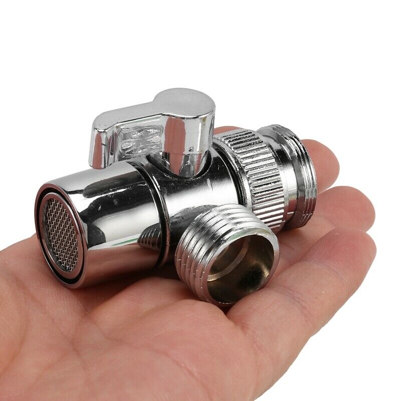 Faucet Valve Diverter Sink Valve Water Tap Faucet Splitter Adapter Home BathroN5