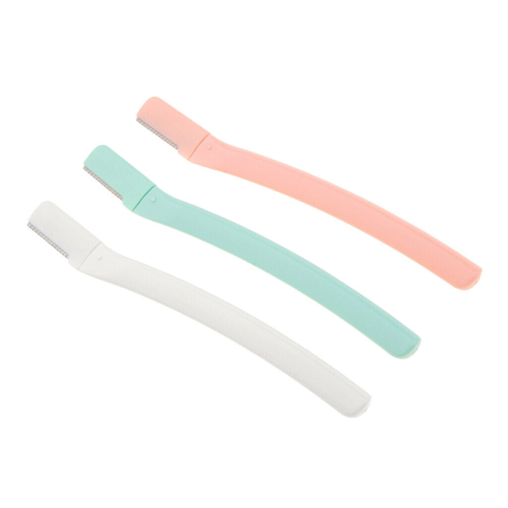 3pcs Facial Eyebrow Razor Trimmer Shaper Shaver Blade Hair Remover Tool