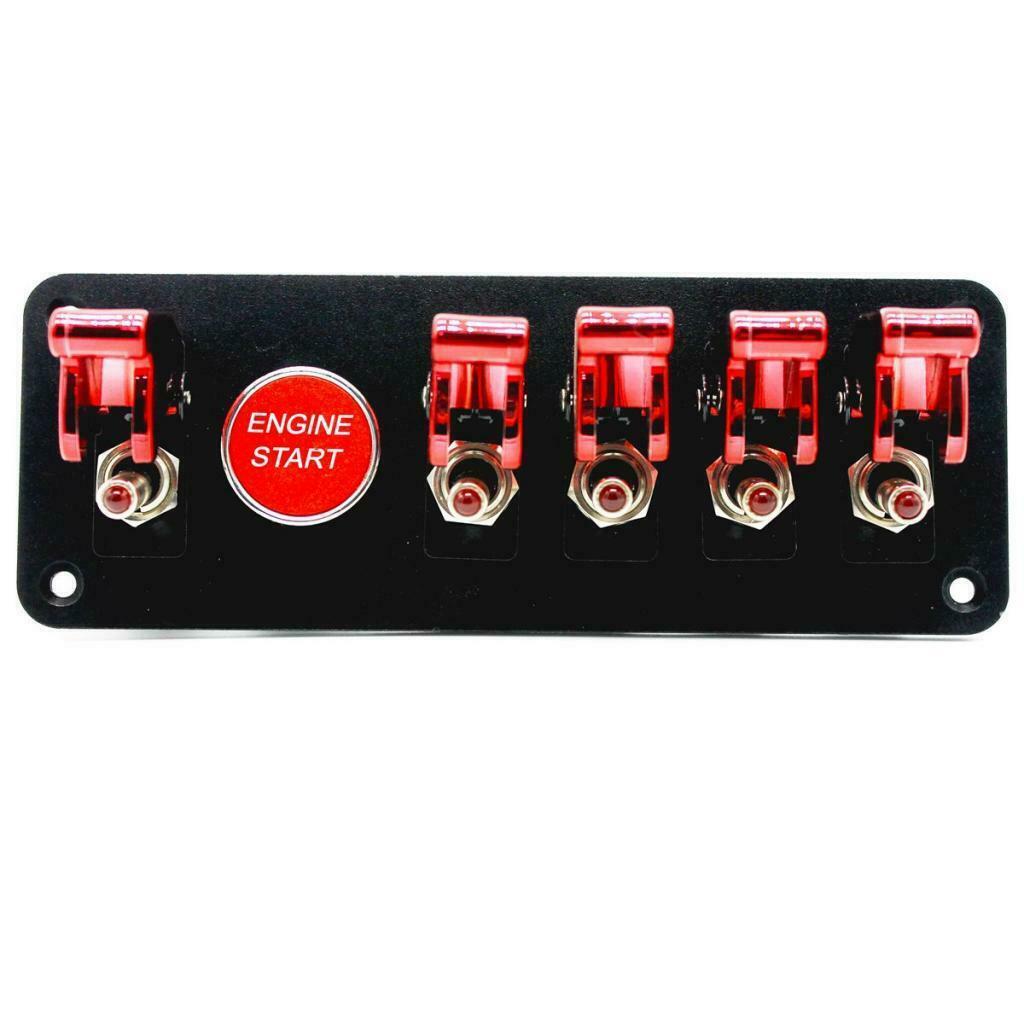 6-speed 12V auto start switch, ignition switch panel, engine start button for