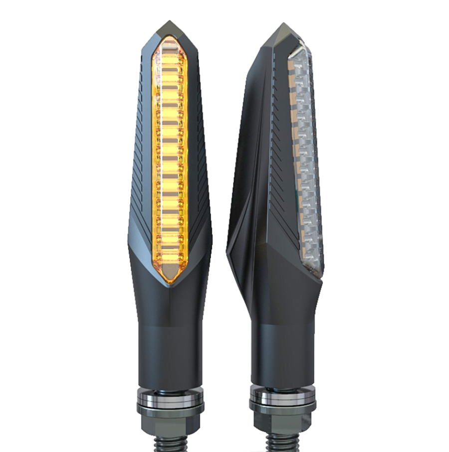 12 LED flowing turn signal motorbike warning light flow indicator spirit beast