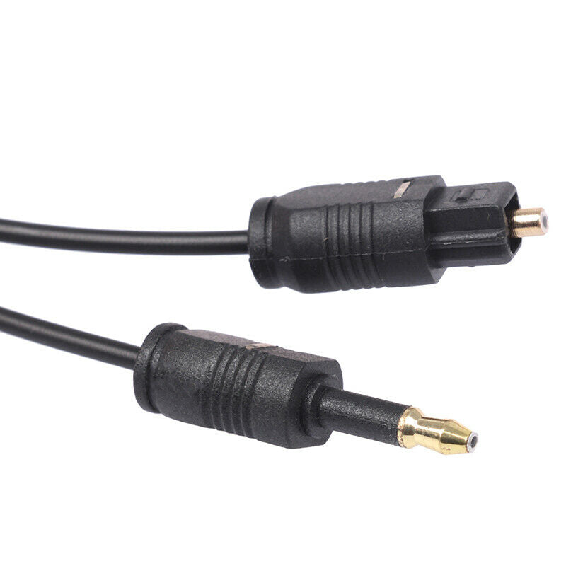 1.96Ft Toslink Male to Mini Plug 3.5mm Male Digital Optical SPDIF Audio C.l8