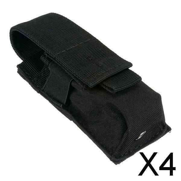 4X Durable Flashlight Molle Pouch Utility Holster Holder Pocket Travel Climbing