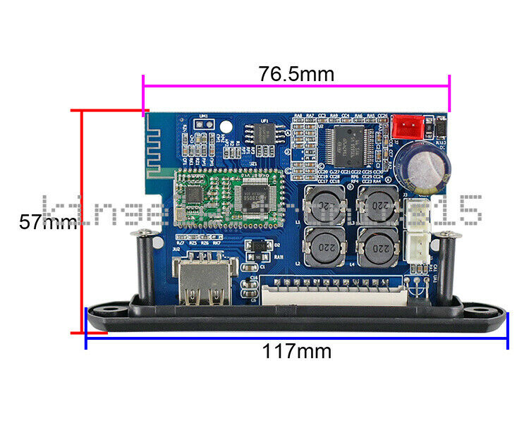 1PCS 25W+25W TDA7492P Bluetooth Amplifier Board + MP3 Decoder WAV APE Lossless