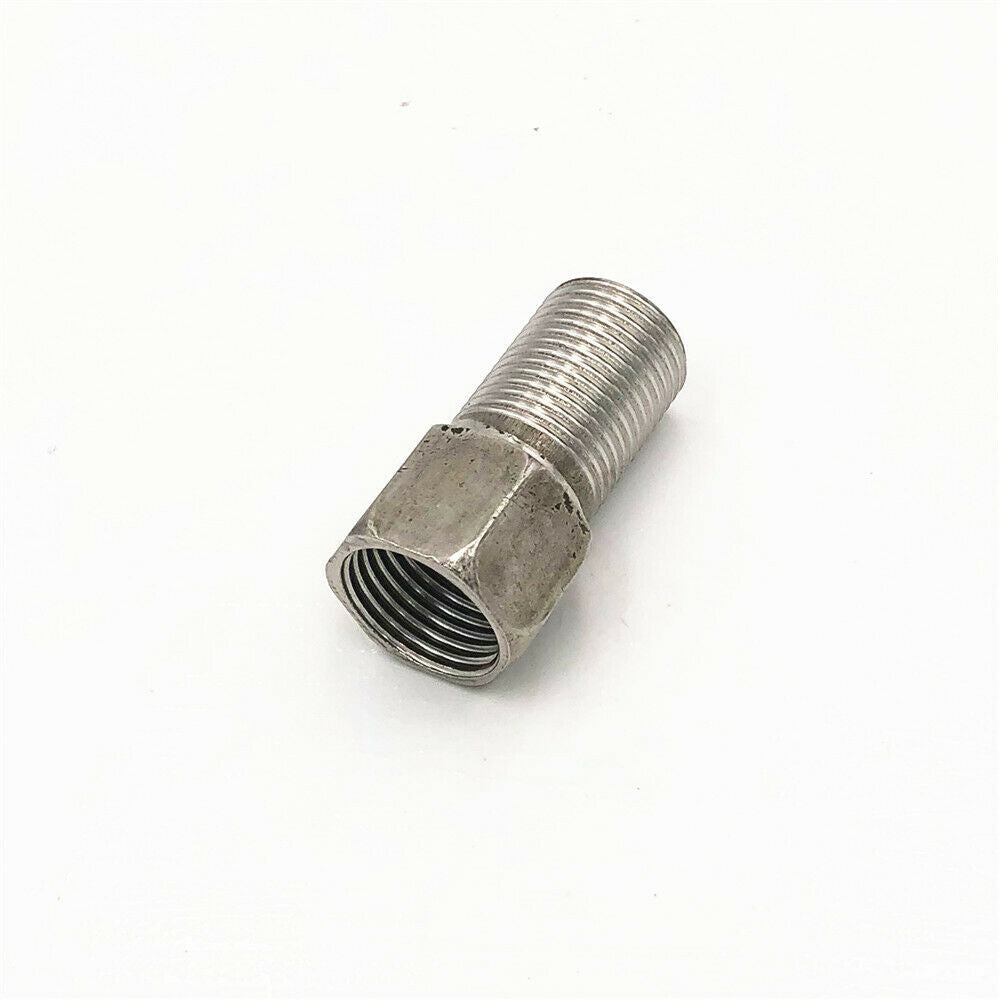 1/2" x 1/2" BSP Extended Length Straight Male-Female Pipe SS Adapter Connector