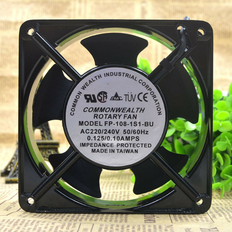 For 1 PCS COMMONWEALTH Rotary Fan FP-108-1 S1BU AC 220V 12038 12CM 2 Wire