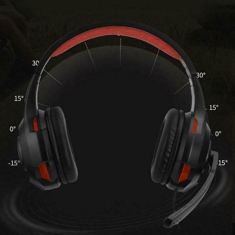 Noise Cancelling Game Earphone Over Ear Headphones LED Lights Soft Earmuffs