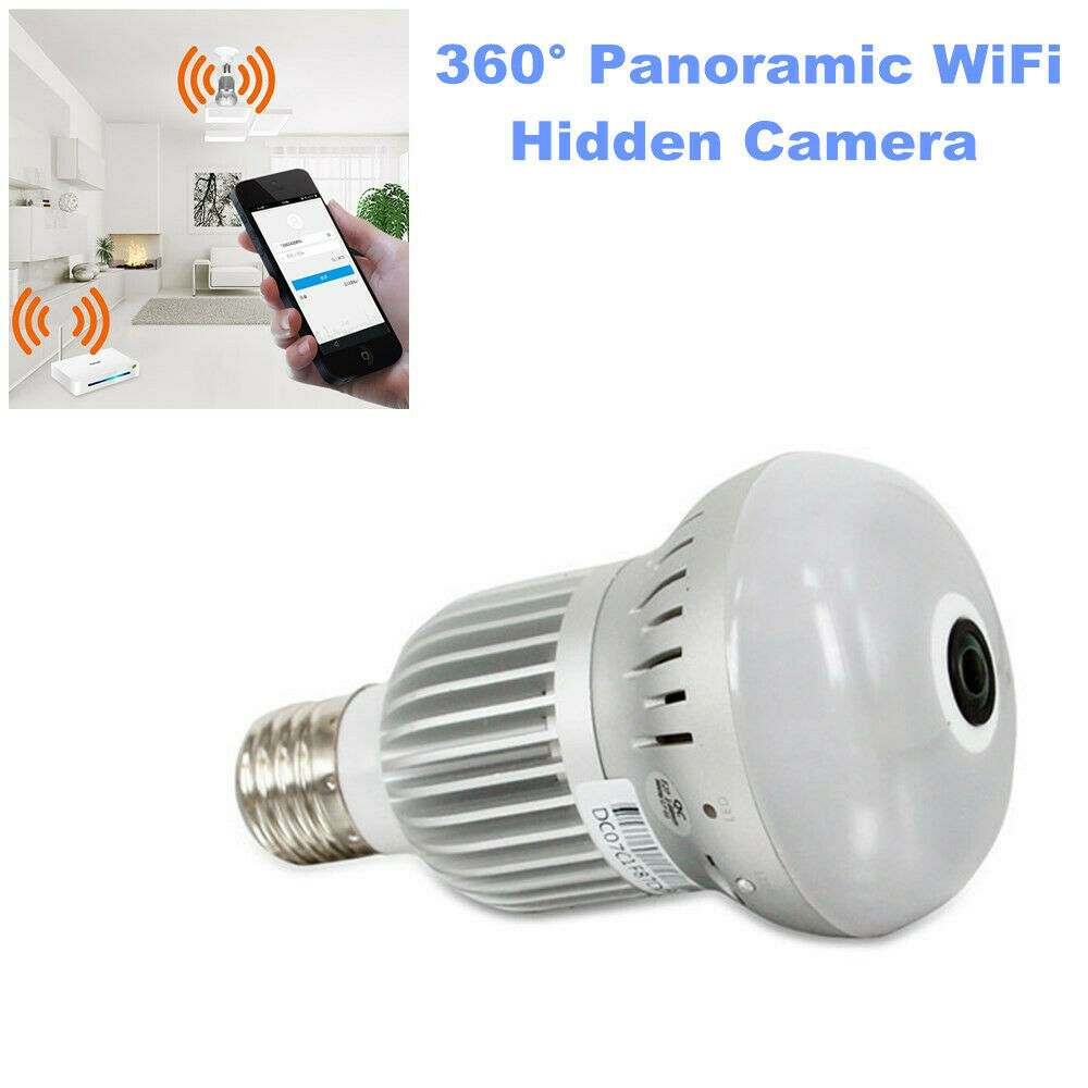 360Â° Panoramic WiFi Hidden Camera 1080P HD Light Smart Cam Security System 5V