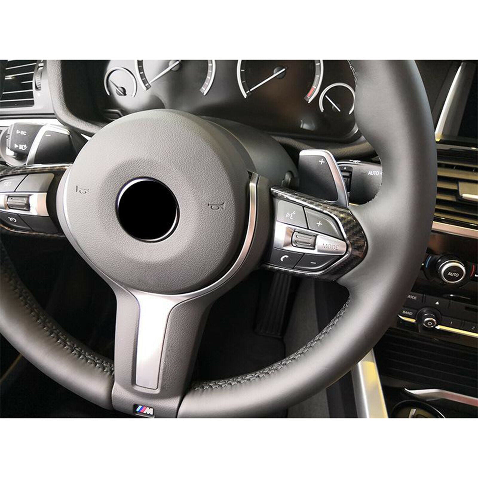 Steering Wheel Button Frame Trim Covers For BMW M3 F80 M4 F82 F83 M5 F10