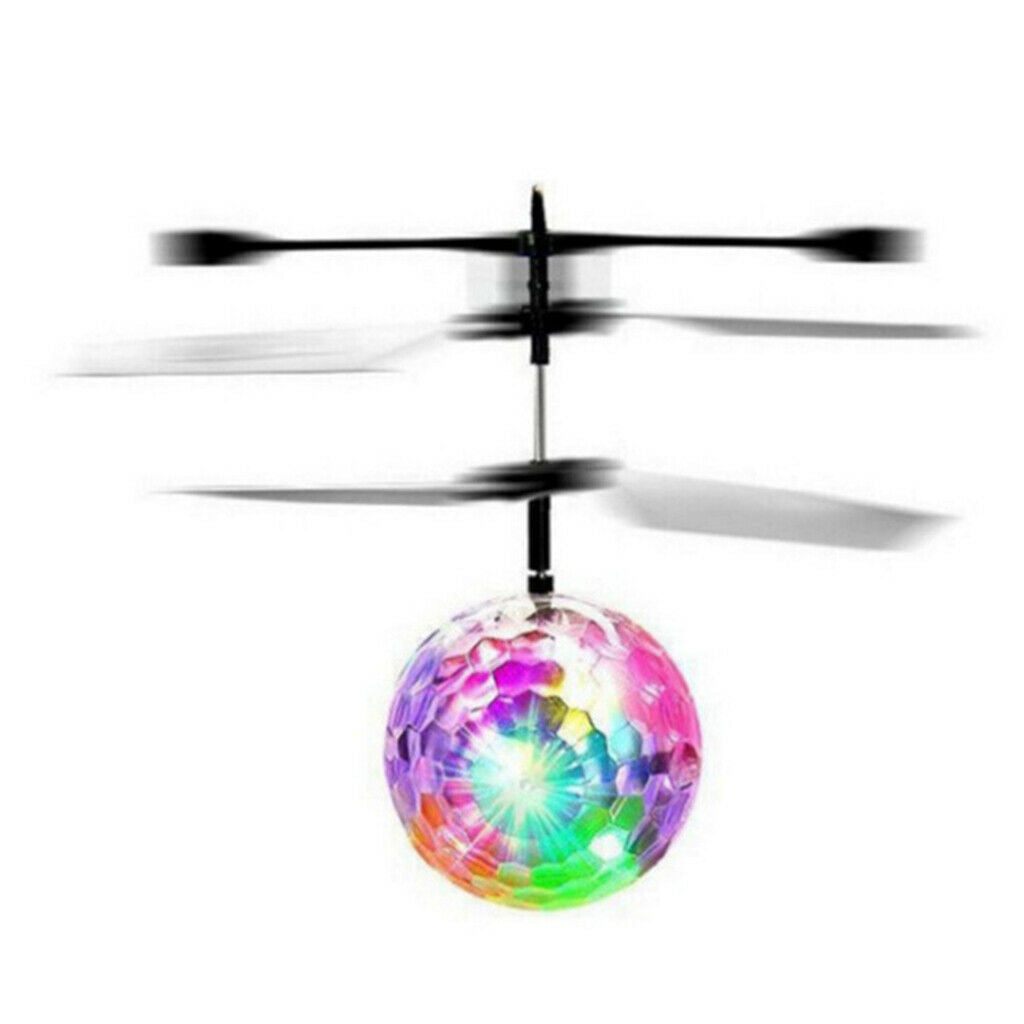 RC Flying Ball Drone LED Flashing Light Infrared Induction Toys Crystal Ball