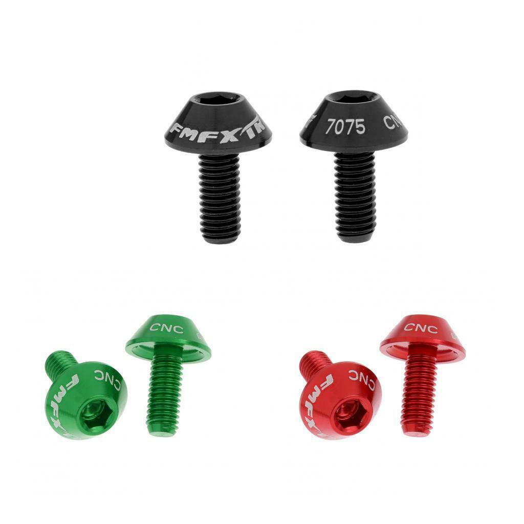 6pcs Bike Water Bottle Cage Bolt 5 x 12mm Screws for Mountain Bike Bicycle Easy