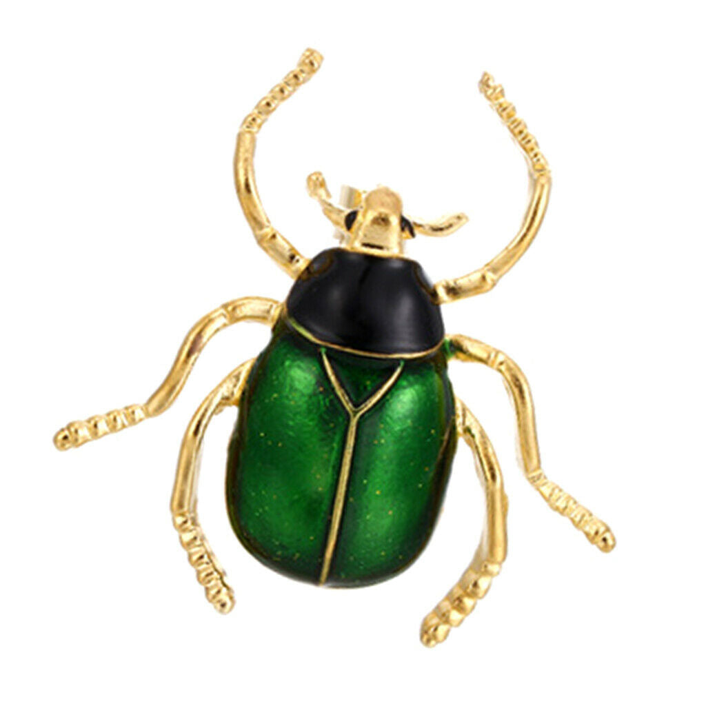 Beetle Brooch Corsage Insect Hats Scarf Clips Insect Boutonniere Green green