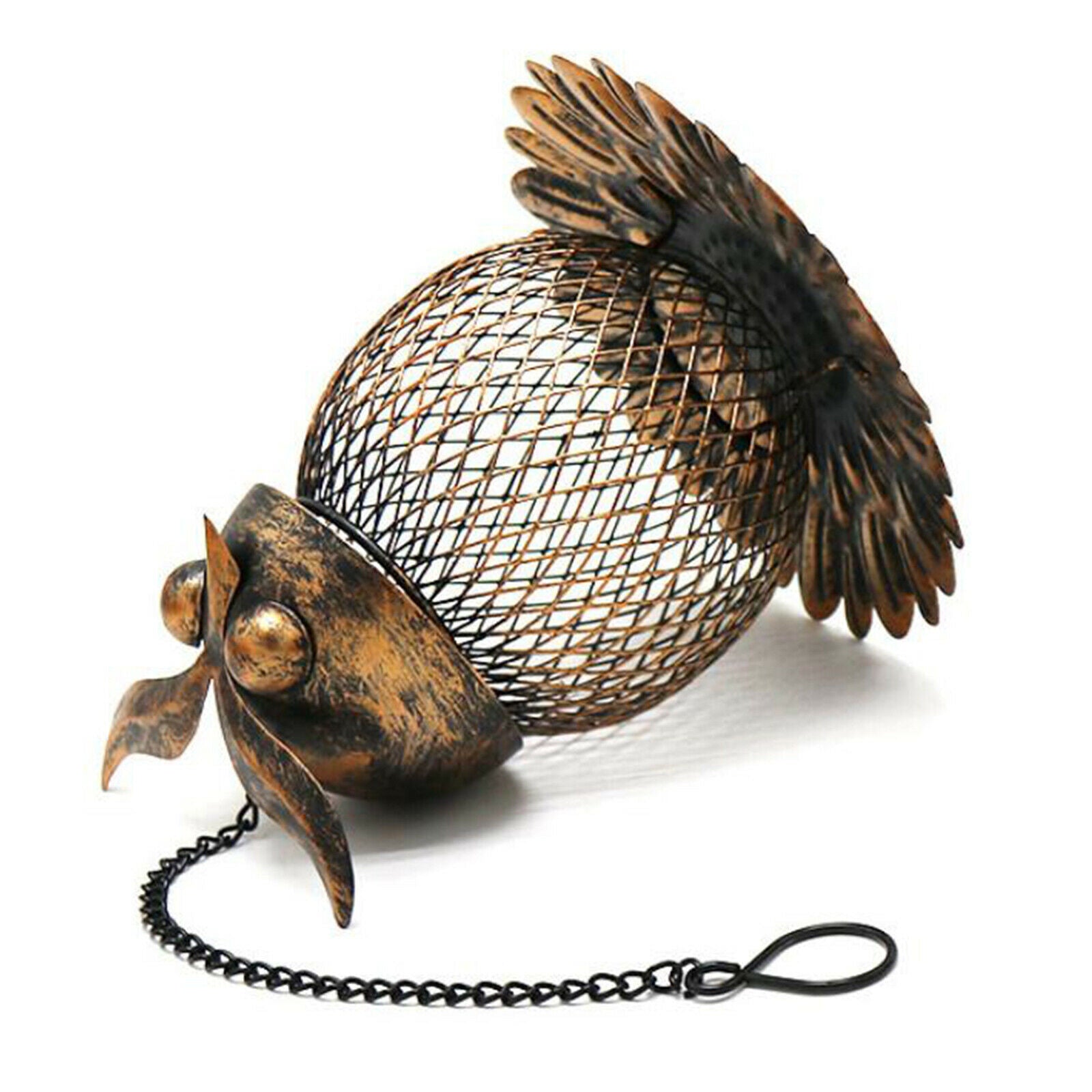 Outdoor Bird Feeder Attracting Birds Iron Frame Garden Decor Birdfeeder
