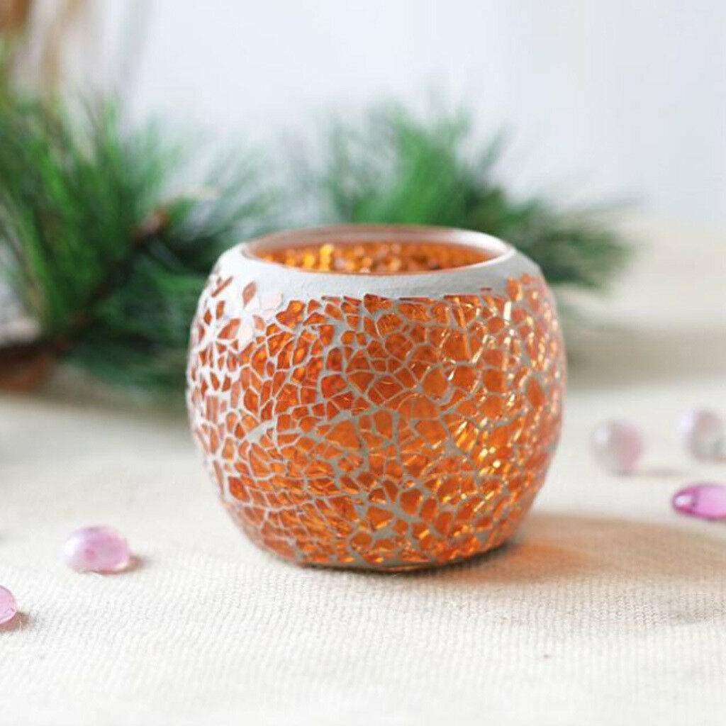 Moroccan Mosaic Glass Candle Tea Light Holder Candelabra Candlestick 3'' #9