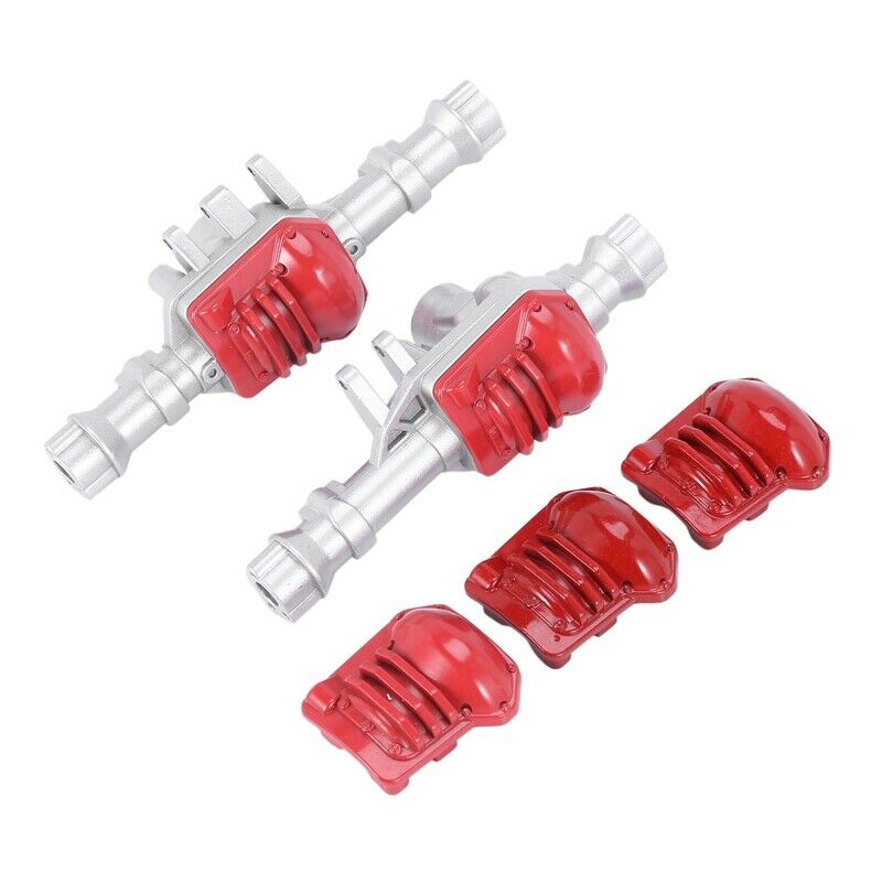 2X(1/10 RC Cler Alloy Front Rear Axle Shell Housing for TRAXXAS 4 Upgrade PW1R1)