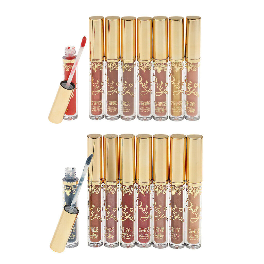 Sexy 8 Colors Long Lasting Matte Lipstick Liquid Lip Gloss Makeup 9# - 16#