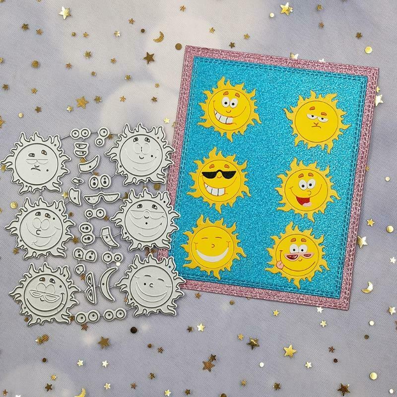 Sun Metal Cutting Dies Stencil Scrapbooking DIY Album Stamp Paper Card Embossing
