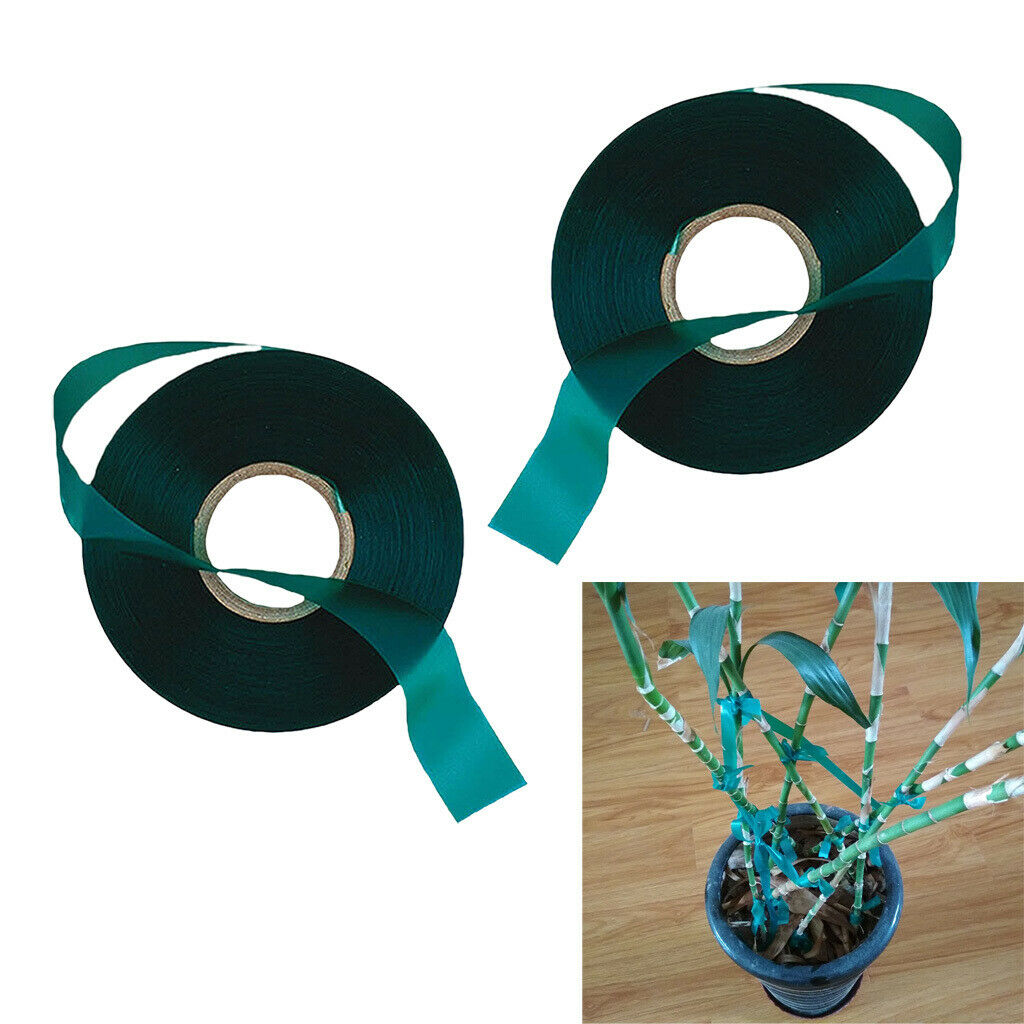 2pcs Durable Garden 150ft Stretch Tie Tape Roll for Fruits Trees Grafting