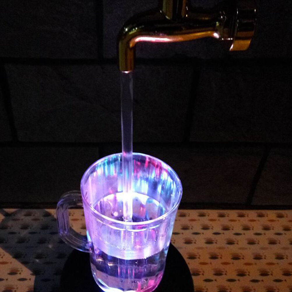Home Decor LED Magic Faucet Mug Colorful Light Water Floating Fountain Faucet BD
