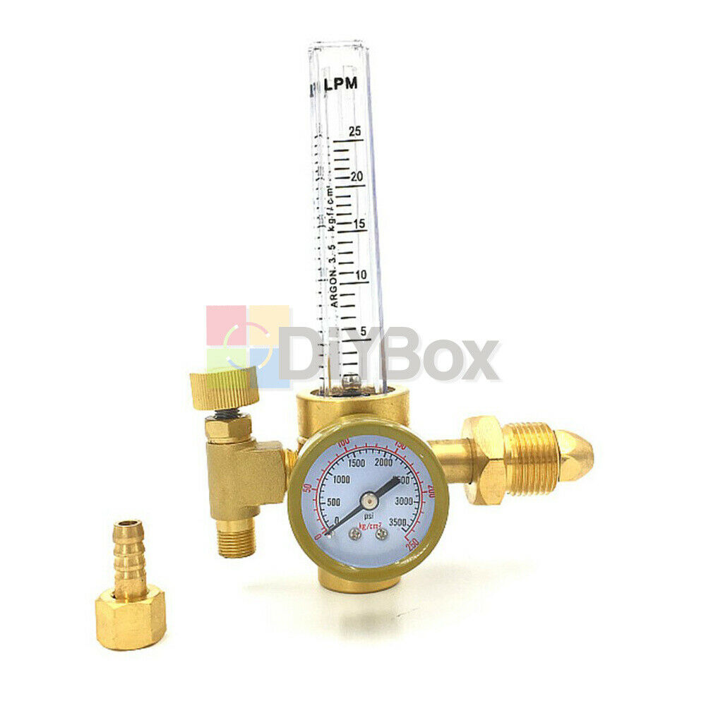 CGA580 Argon CO2 Mig Tig Flow meter Welding Weld Regulator Gauge Gas Welder