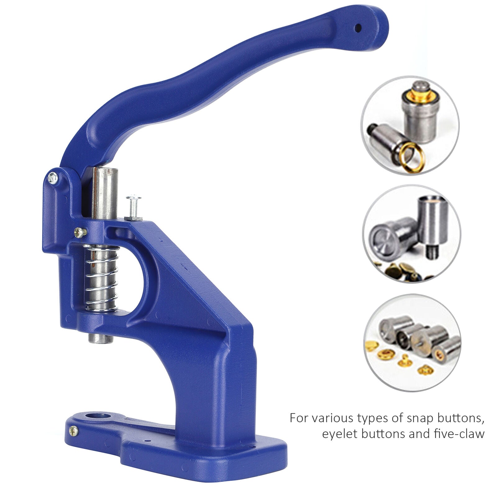 Hand Press Heavy Duty Machine Rivet Eyelet Grommet Puncher Installation Tool