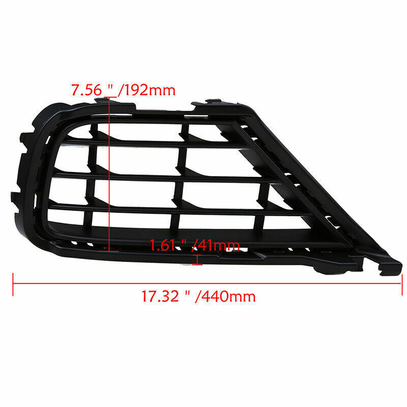 Left Front Lower Bumper Grill Air Grille Insert For VW Touareg Typ 7P 2015-2017