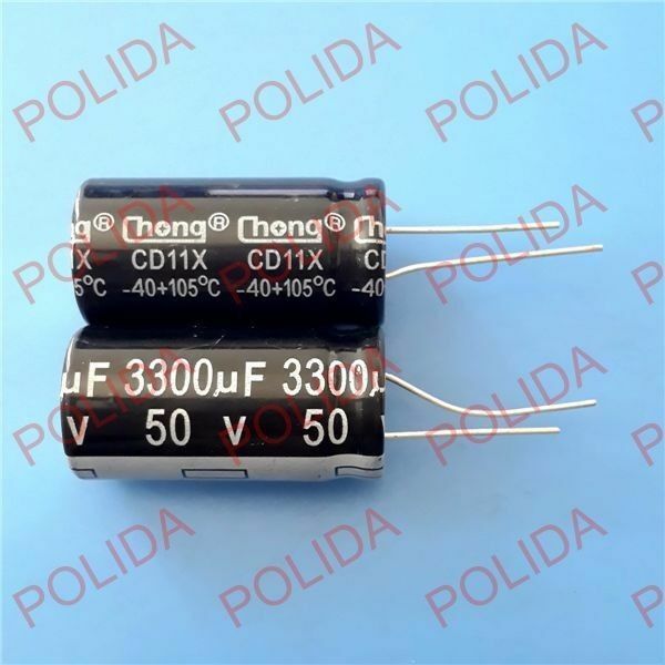 5PCS Electrolytic Capacitor CHONG 18*35mm 3300UF50V/50V3300UF