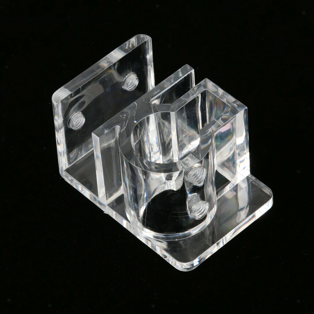 Acrylic Clear Pipe Clip Clamp Holder Outflow Tube For Fish Tank Supplies