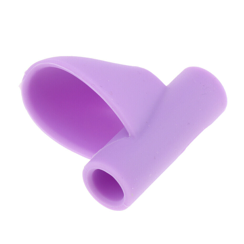 5Pcs Silicone Pencil Grip Writing Posture Correction Training Tool Purple