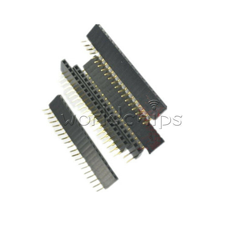 20PCS 1x20Pin Header Right Angle Female Single Row Socket Connector 2.54mm Pitch