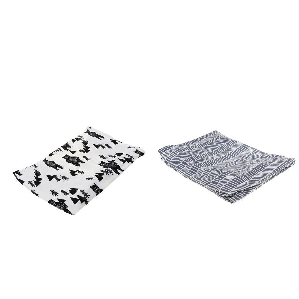 Set of 2 Stretchy Changing Pad Covers-Knit Change Pad Covers for Girls Boys