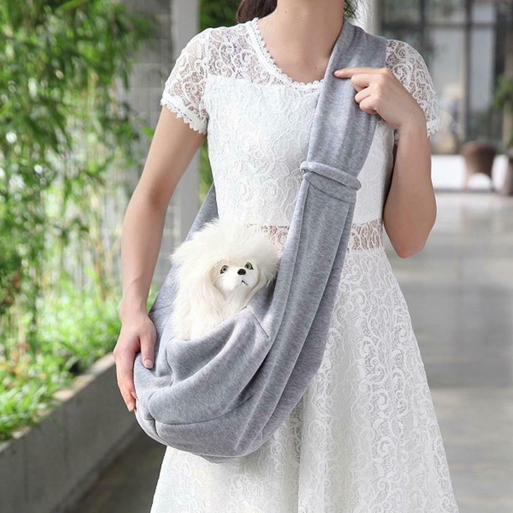 Hands-Free Dog Cat Sling Bag Portable Outdoor Pet Carrier Shoulder Pouch C#P5